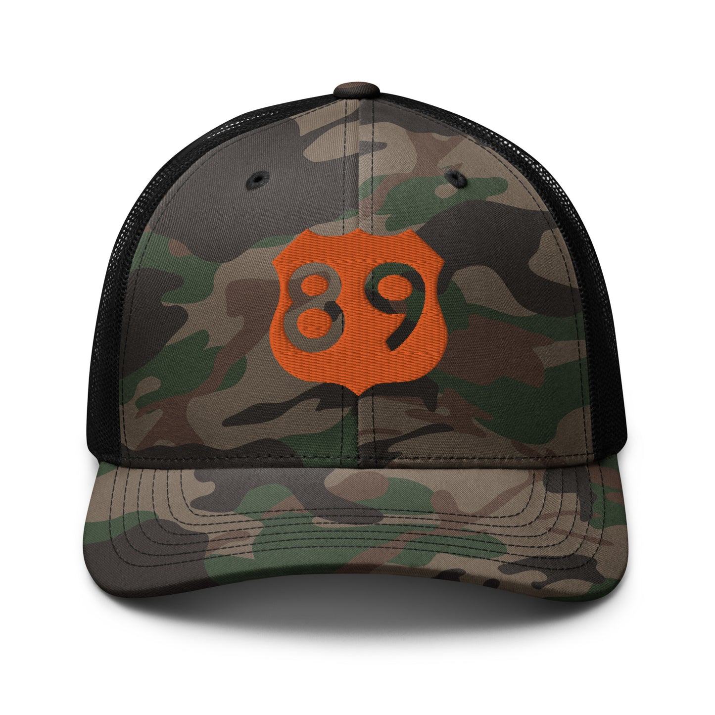 Camo/Orange 89 Trucker Hat