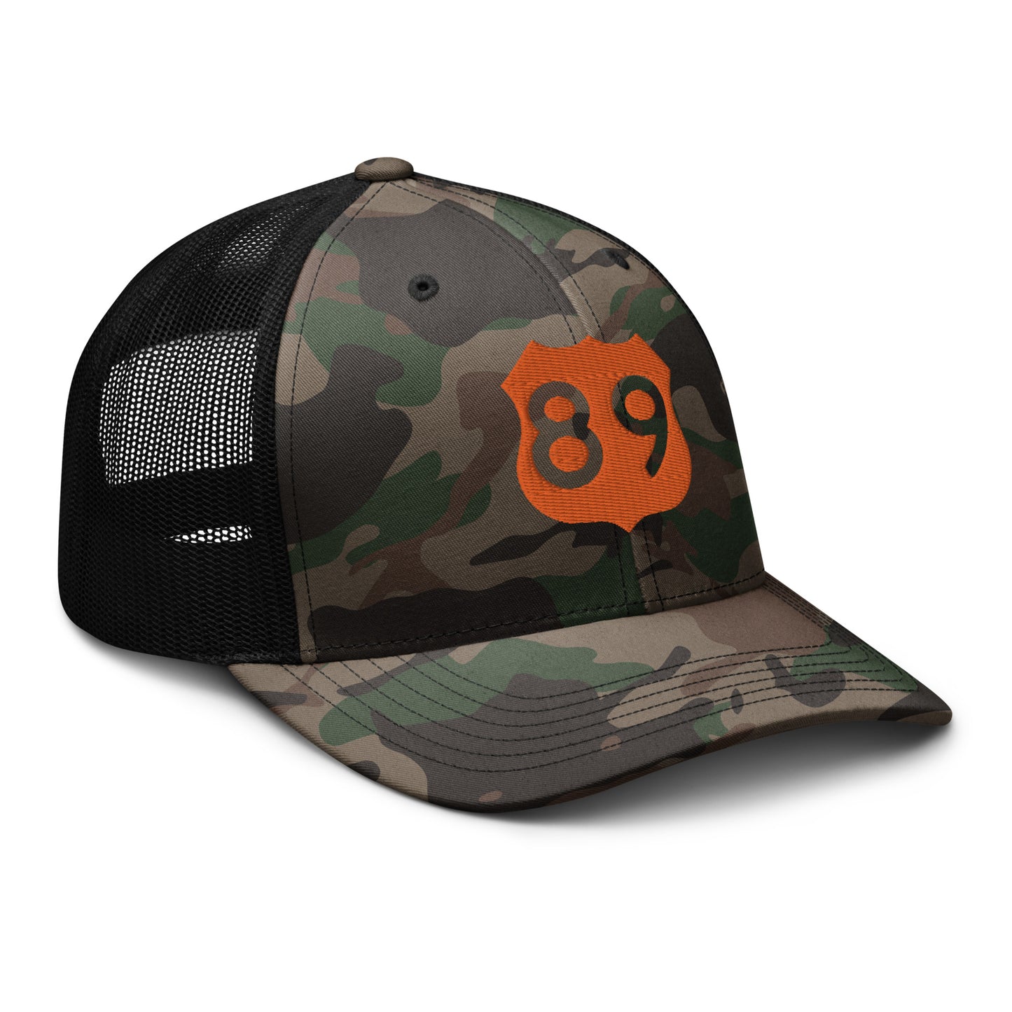 Camo/Orange 89 Trucker Hat